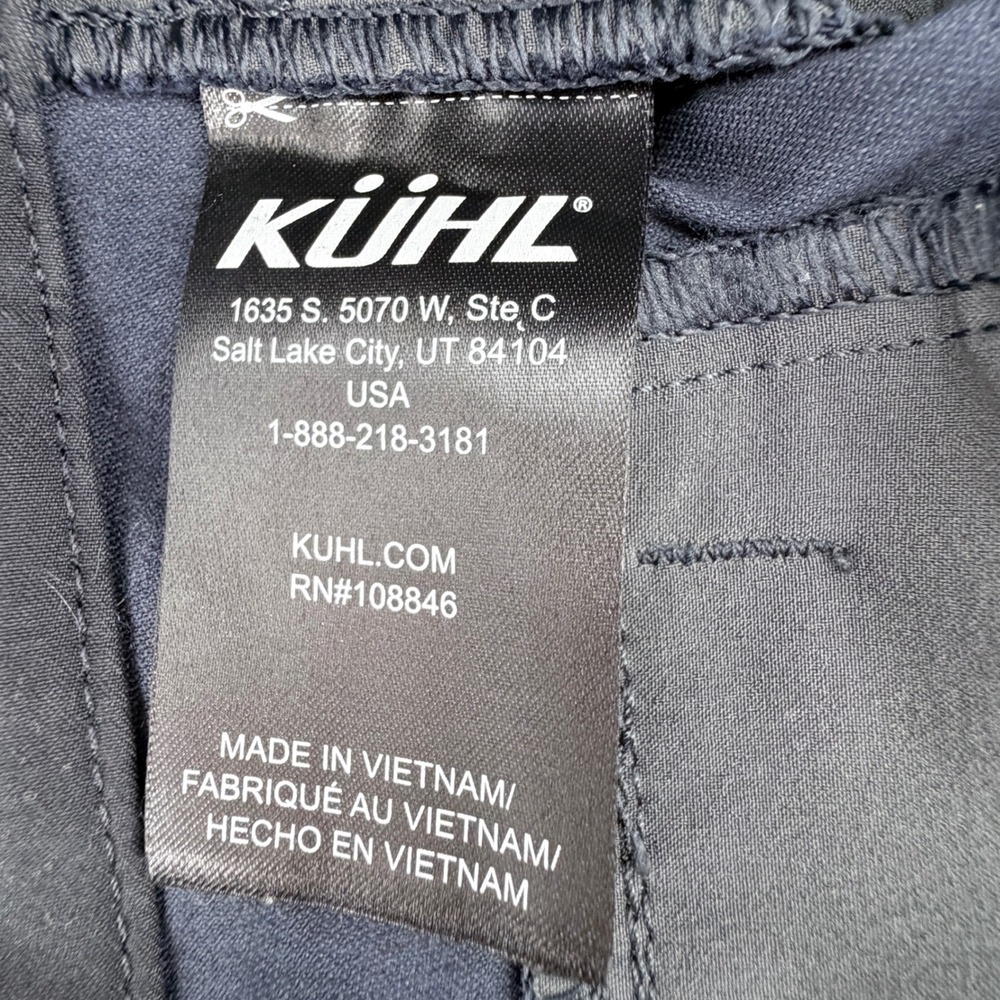 Kuhl Shorts Mens 36 Navy Blue Cotton Nylon Stretch Hiking Outdoor Excellent Con - Picture 6 of 11
